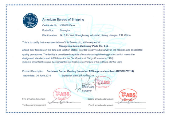 ABS Certificate